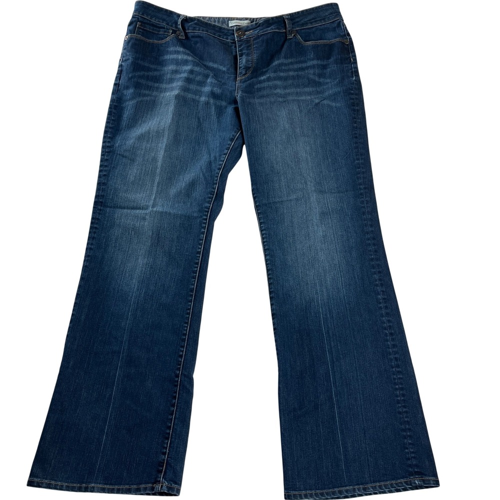 Coldwater Creek Bootcut Jeans Blue Stretch Denim Classic Preppy 18